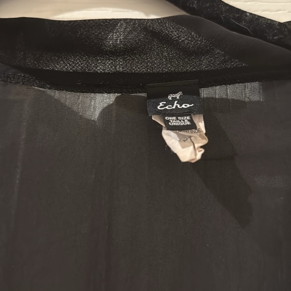 Echo Black Swim Coverup - Picture 4 of 4